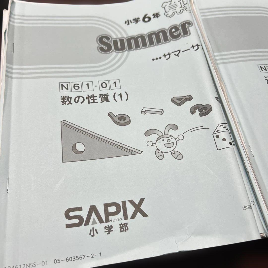 ㉔か　サピックス　SAPIX 6年　算数　サマーサポート　夏期講習