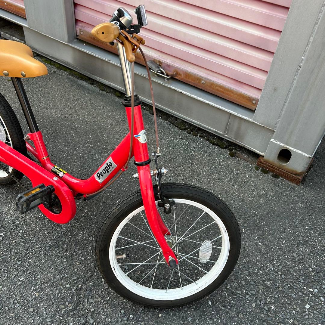 People 自転車 ケッターサイクル 16インチ バランスバイク 子供用 赤