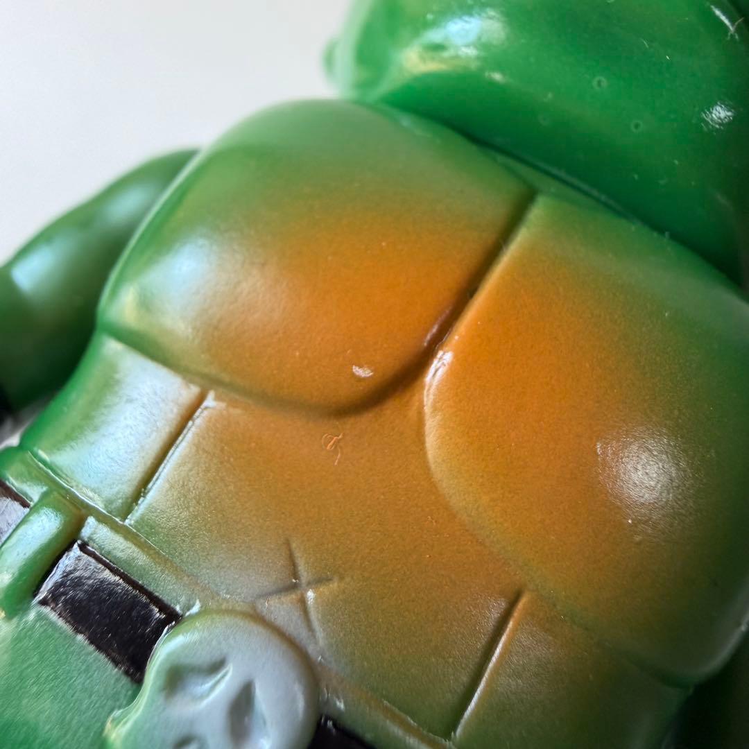 リアルヘッド　クローンミュータントイービル　ミニ　ソフビ　フィギュア　緑