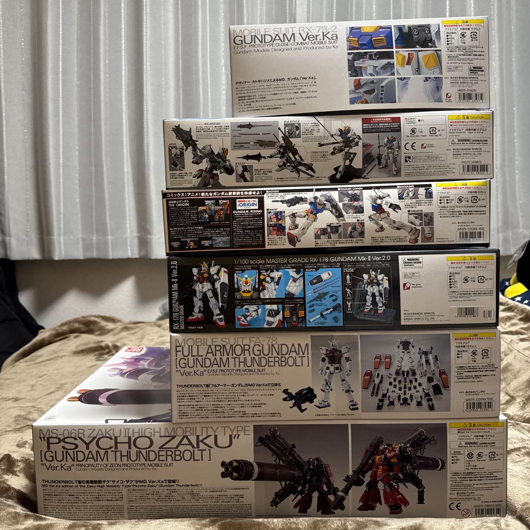 MG ガンプラセット 6種 サイコザク フルアーマーガンダム