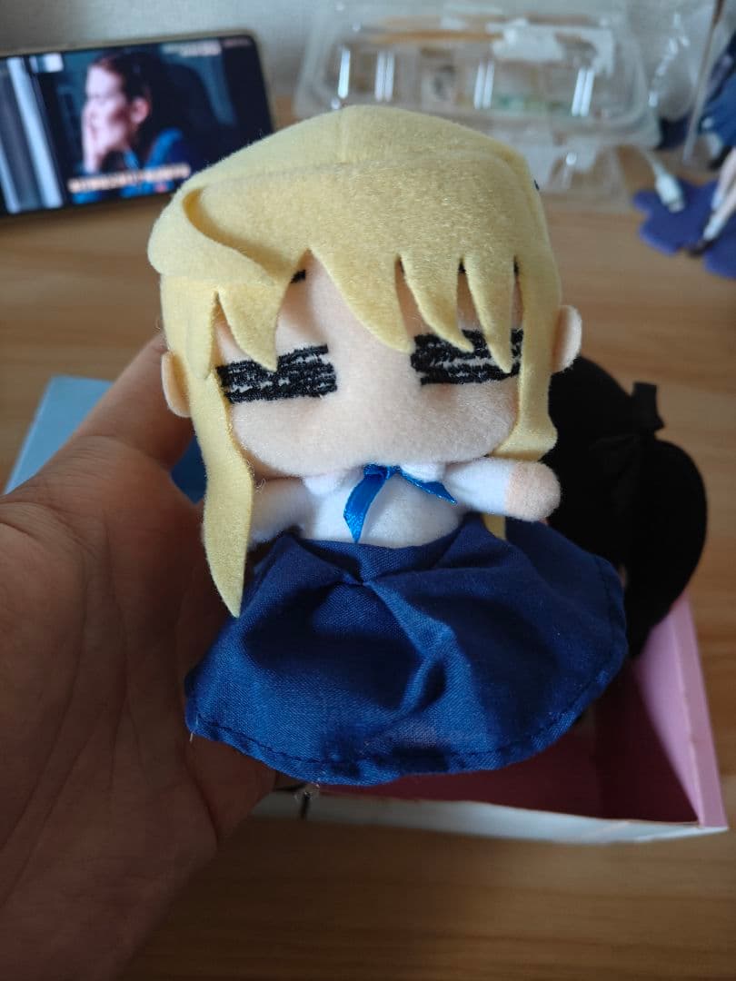 Fate へたれセイバー＆凛　ぷるぷる ぬいぐるみセット
