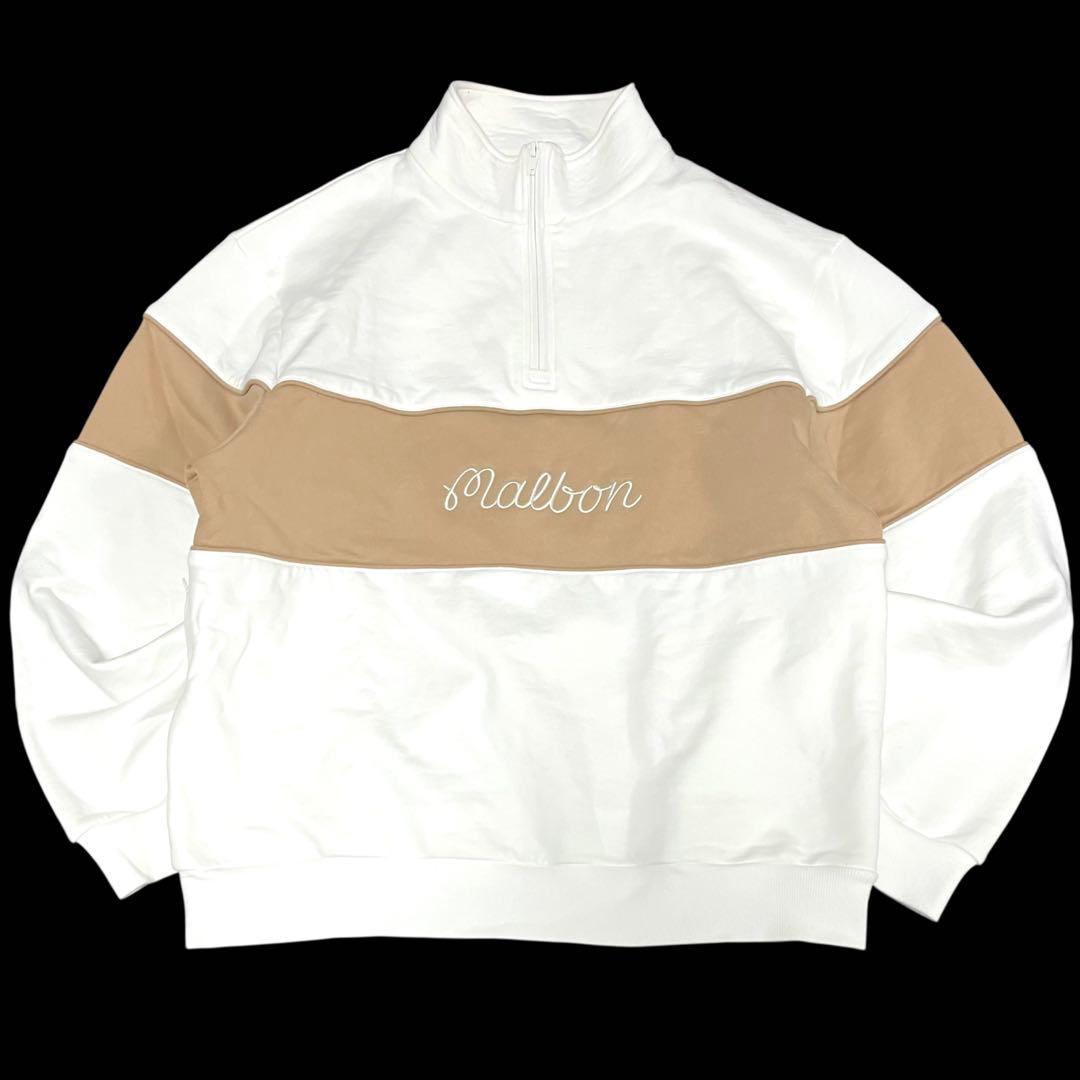 正規美品 MALBON GOLF マルボン ゴルフハーフジップ スウェットXXL