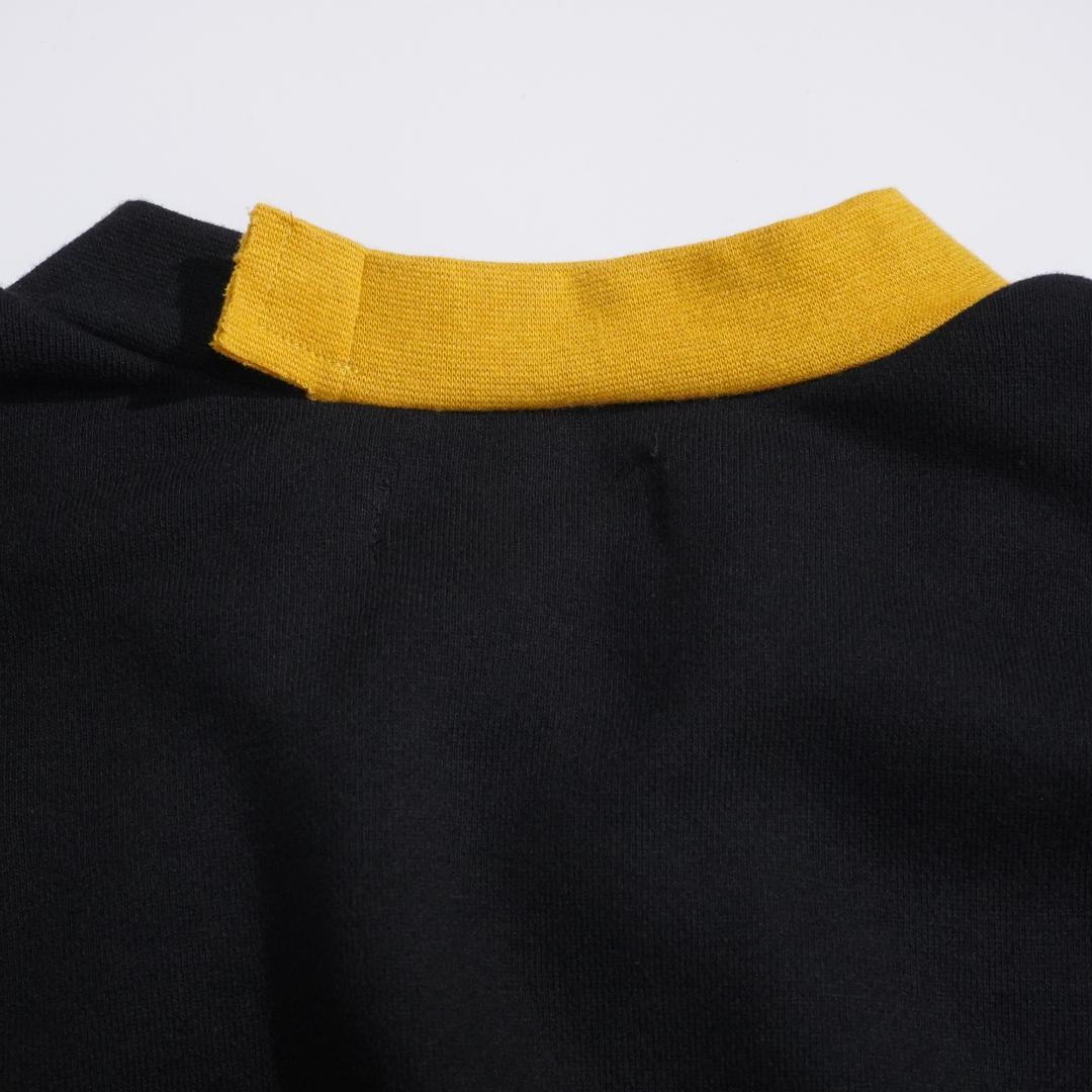 新品 ツートン リメイク スウェット トレーナー イエロー スニーカー 黒　黄色