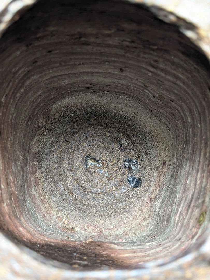 【水漏れあり】森一洋 備前焼 花入 花器 フラワーベース 置物 インテリア 花瓶