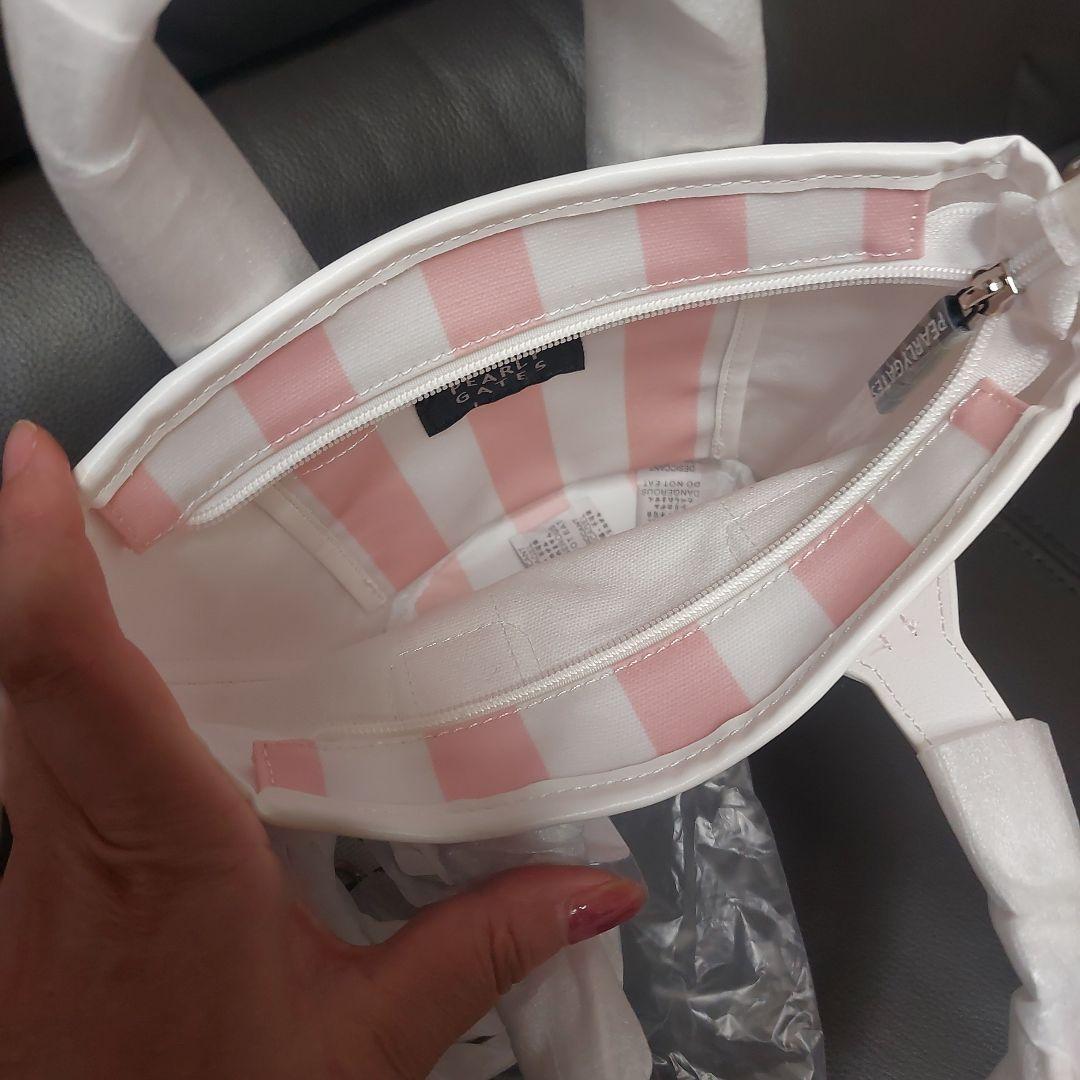 PEARLY GATES ストライプゴルフバッグ