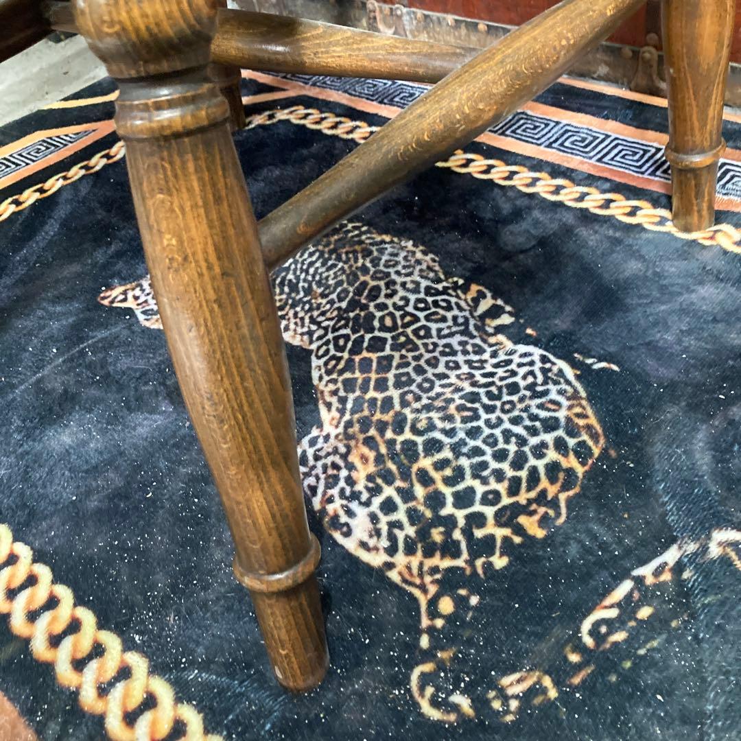 ⭐️英国木製ホイールバックアームチェア　イギリスアンティーク