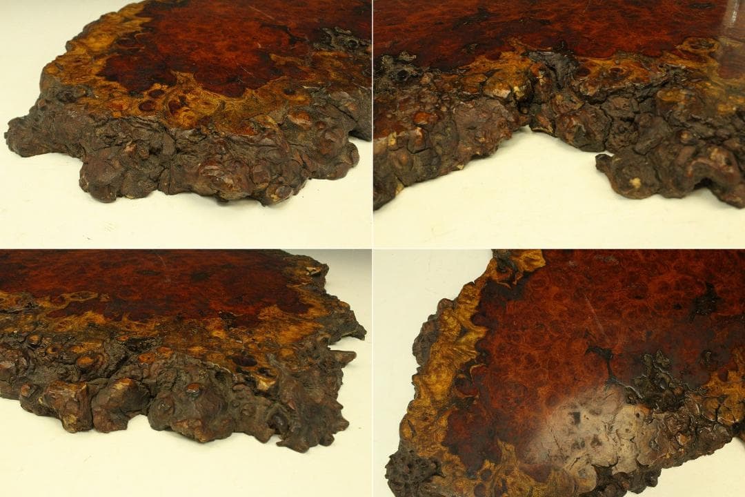 葡萄木 自然木 瘤 敷板 78cm×56cm 花梨 紅木 銘木(A466)