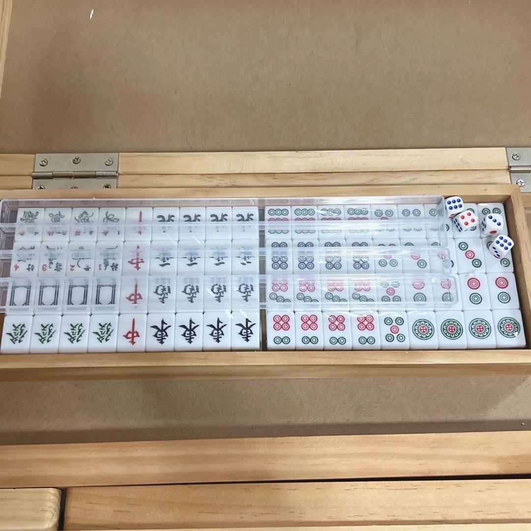 新品☆麻雀卓 折り畳み式 麻雀牌セット 雀卓 麻雀テーブル 麻雀台 座卓