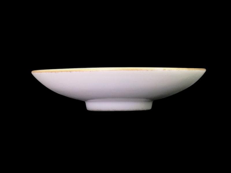 九谷　柄本暁舟　金襴手　秋草の図　盃及び盃台セット　F179AS-DAw