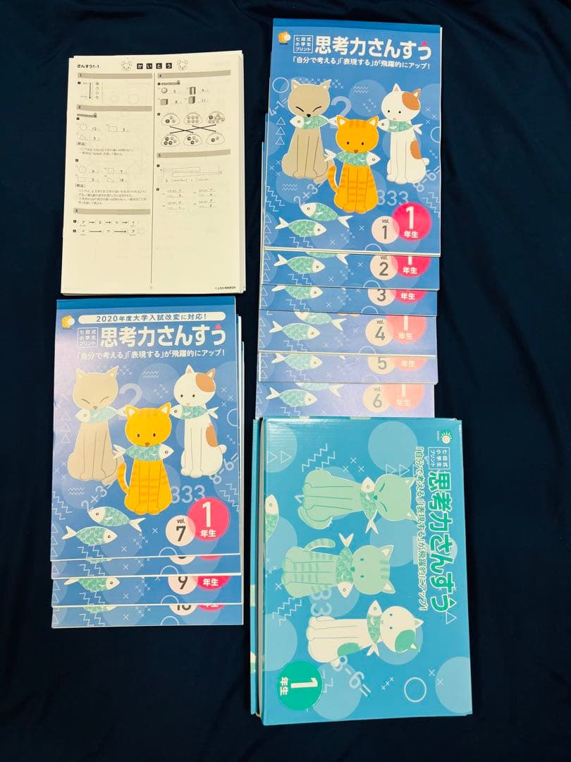 しちだ式 小学生プリント 1年生 思考力 こくご さんすう 七田式 入学準備