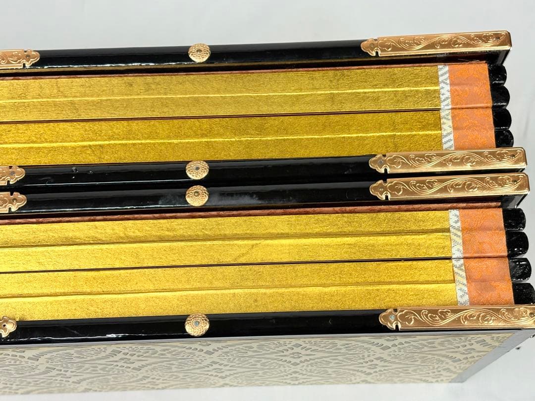 六曲一双屏風 18号 箔押二重縁付き　金沢箔仕様　雛人形 屏風 節句　和風