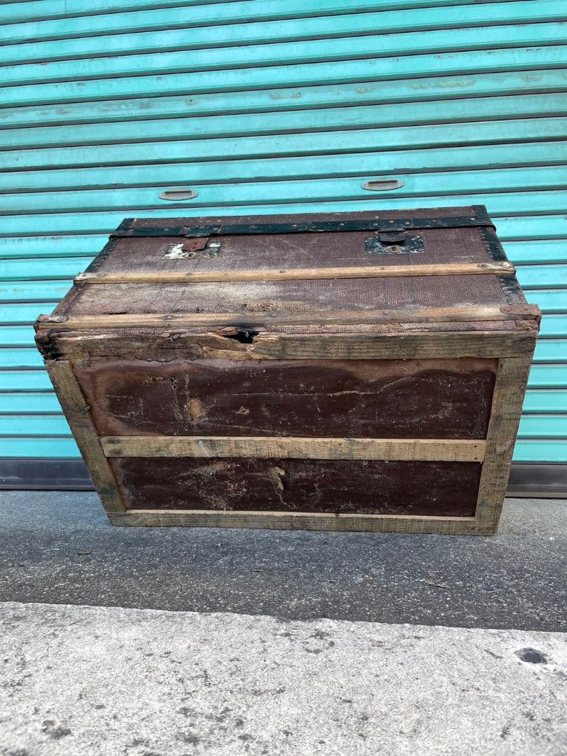 フランスアンティーク トランク テーブル 木箱 収納ボックス 宝箱 ケース