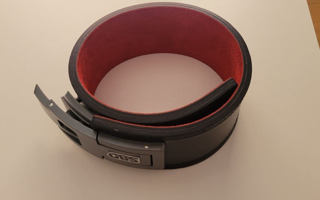 SBD パワーベルト 黒/赤　Sサイズ