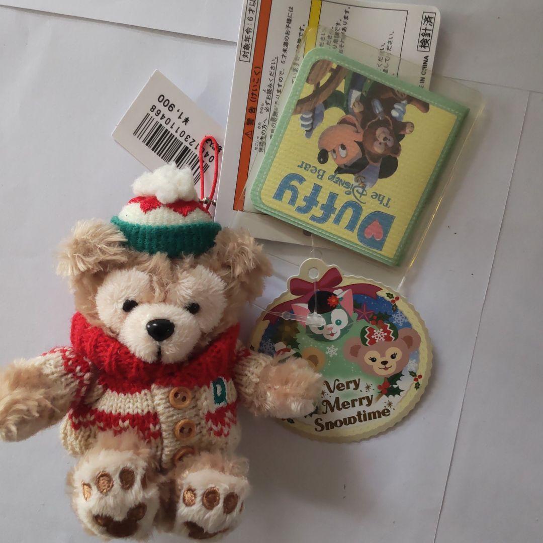 【タグ付き】ダッフィー シェリーメイ ジェラトーニ クリスマ ぬいぐるストラップ