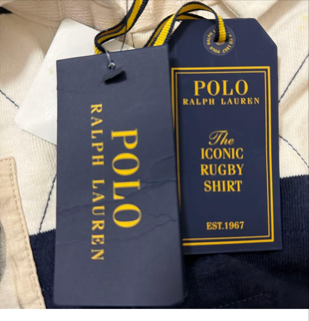 Polo Ralph Lauren ラガーシャツ ネイビーとホワイト