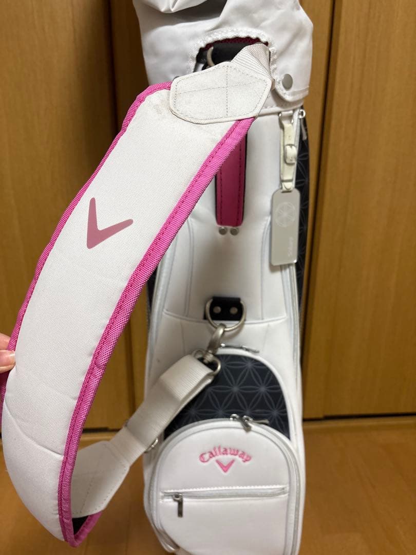 ゆ*ゃ様 キャロウェイ キャディバッグ レディース Solaire ホワイト×ピ