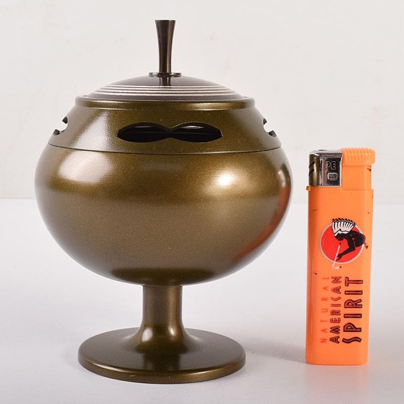 人間国宝　加賀象嵌作家　中川衛作　花文銀象嵌　香りの器　共箱　D　R7776