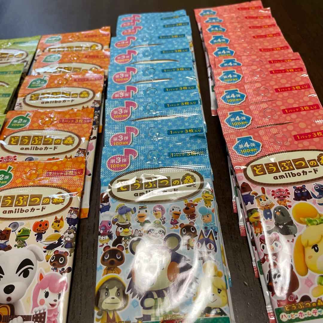 あつまれどうぶつの森 amiiboカード とび森＋第1〜4弾 34パック　未開封
