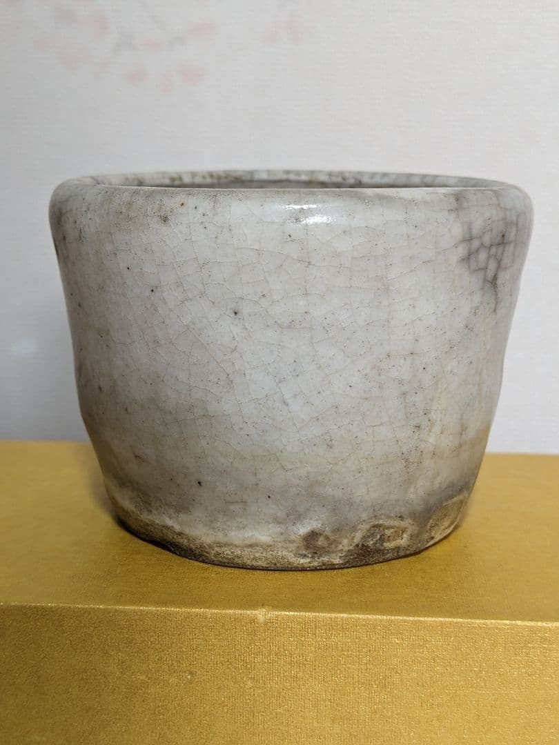 ♦小品盆栽鉢 侘助造 白泥 ミニ盆栽鉢 古美術 骨董品