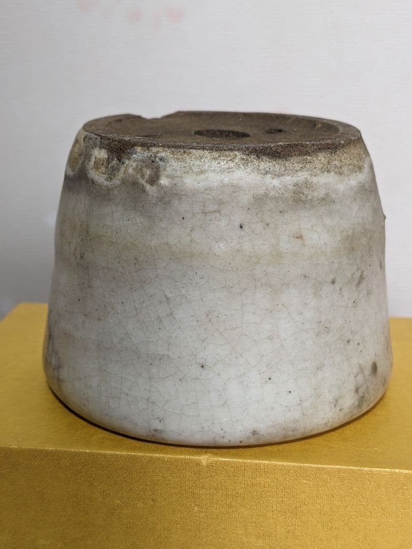 ♦小品盆栽鉢 侘助造 白泥 ミニ盆栽鉢 古美術 骨董品