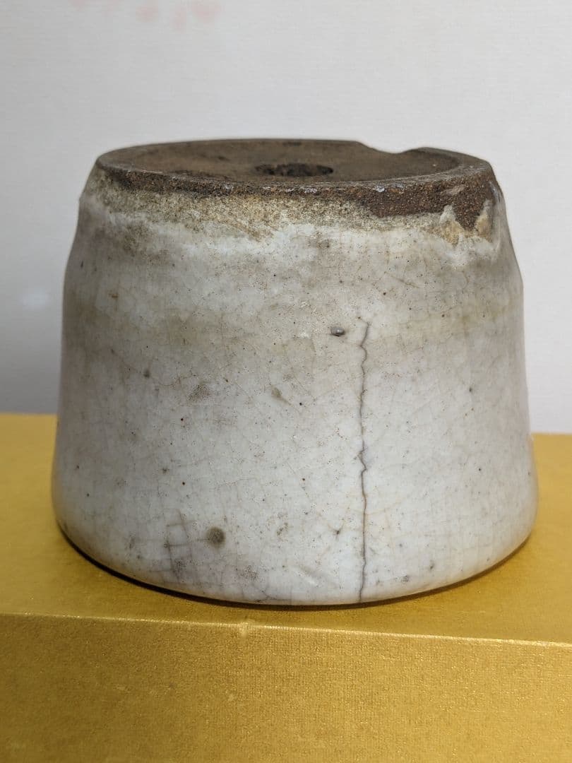 ♦小品盆栽鉢 侘助造 白泥 ミニ盆栽鉢 古美術 骨董品