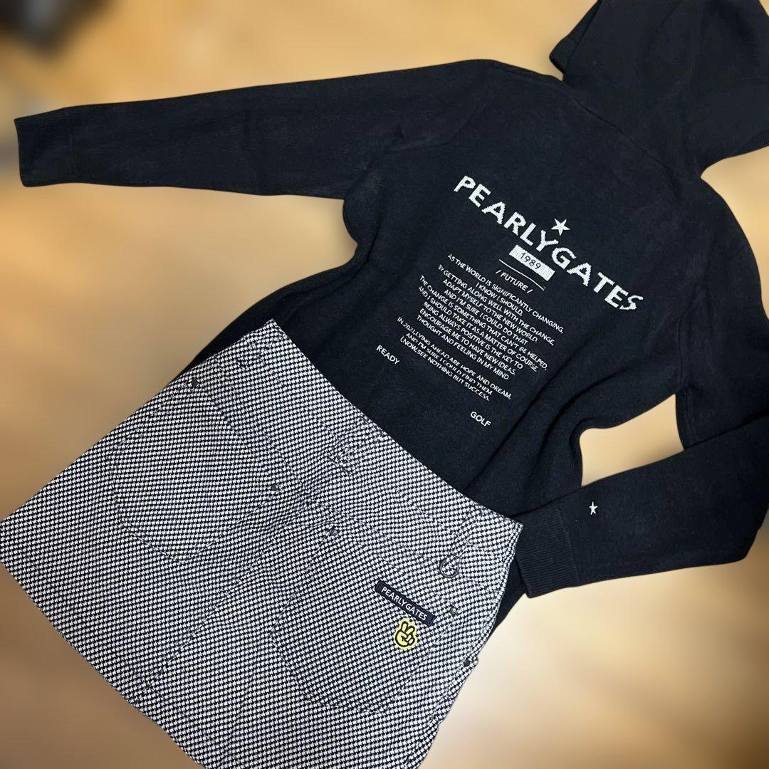 PEARL GATES フード付きニット・スカートセット