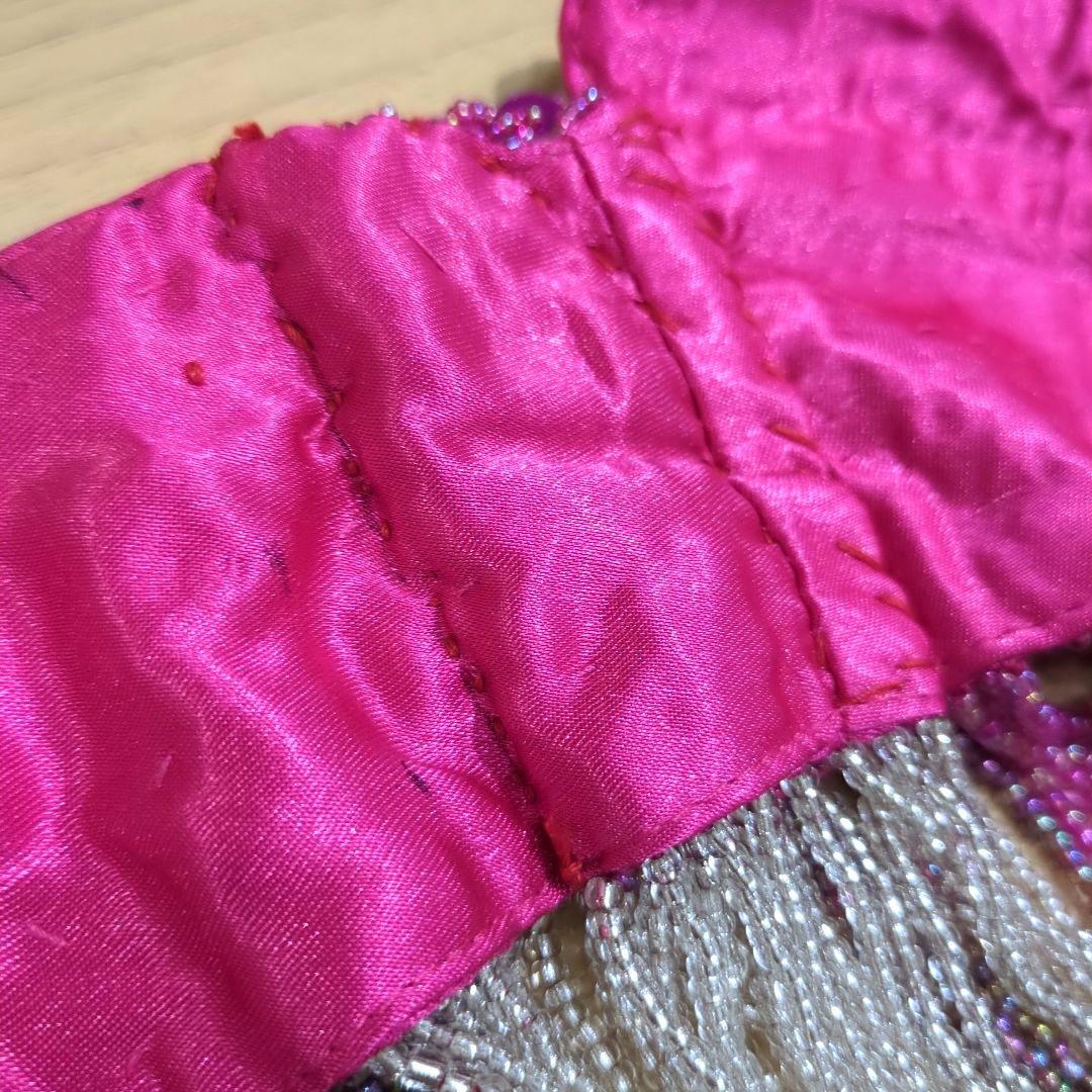 美品　ベリーダンス衣装　セットアップ　ブラベルト　ピンク