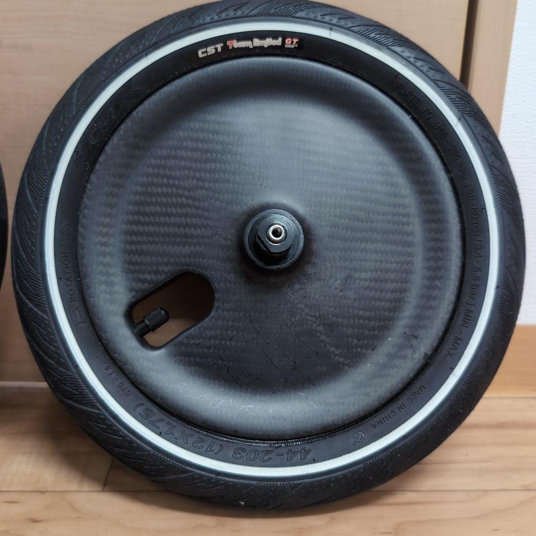 ヴヴヴ リアディスクのみ12インチ カーボンホイール ランバイク最高速