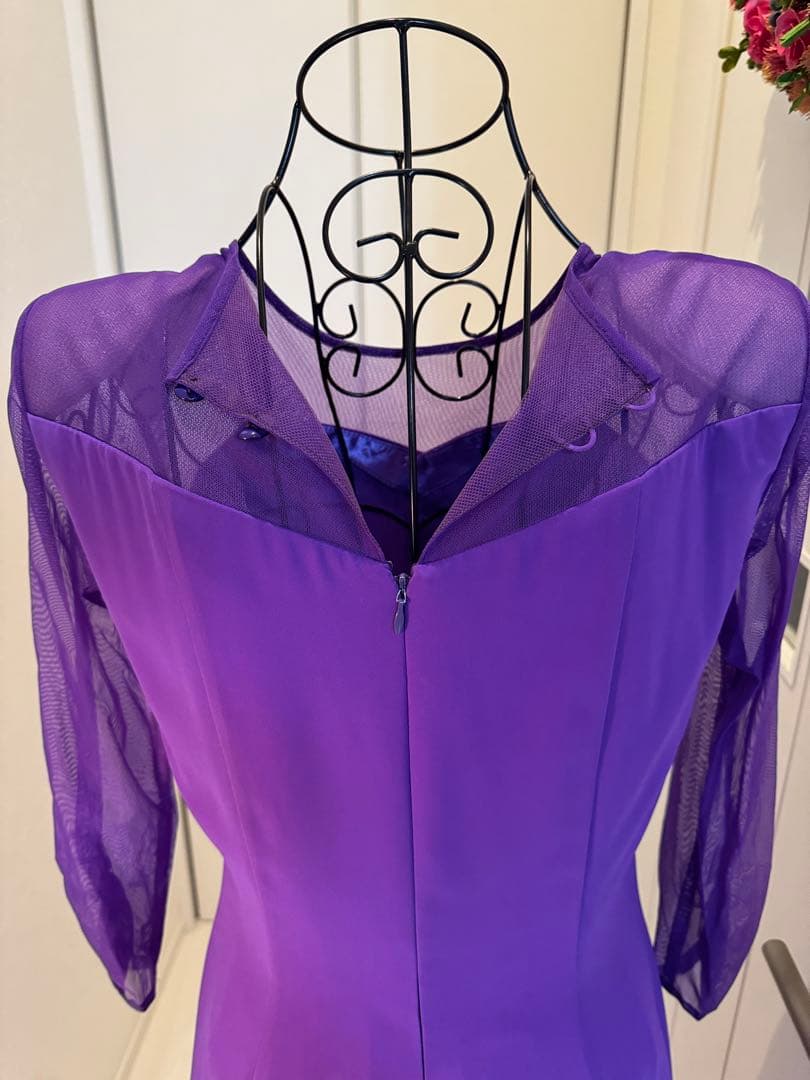 紫のダンスドレス