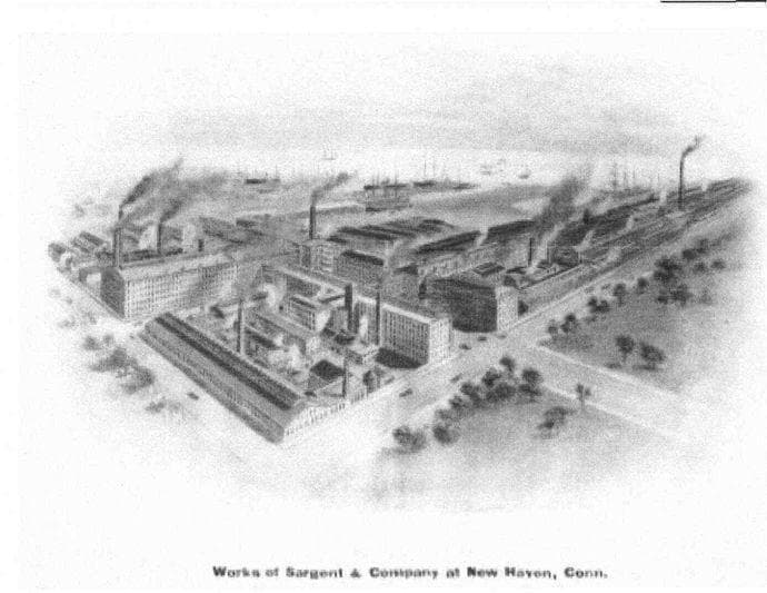 《p1049》《１８００年代》《熊・ミッキー顔》サージェント＆カンパニー 南京錠