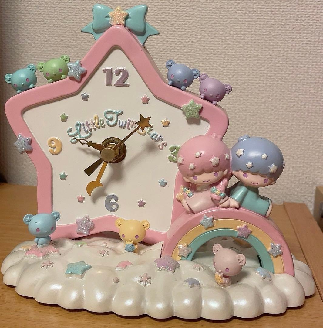 キキララ　置き時計　時計　リトルツインスターズ　未使用に近い　激レア　サンリオ