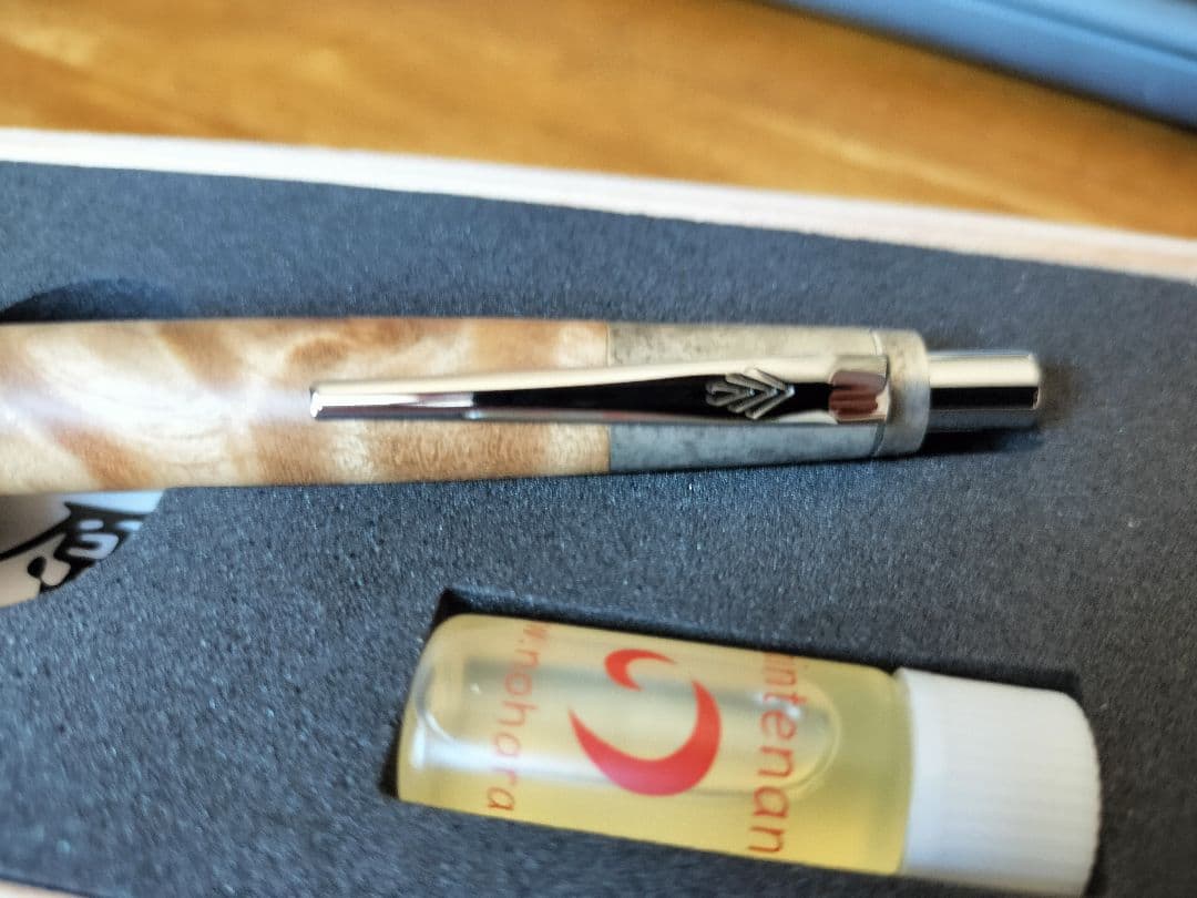 最終値下げ 野原工芸 シャープペンシル マーブルウッド 斑紋純銀金具 新型