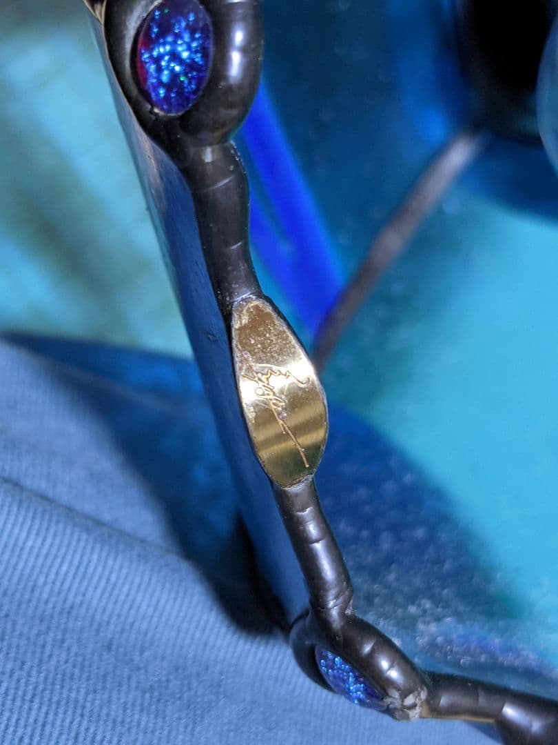 ⭐照明 西洋アンティーク アールヌーボー エナメルガラス 骨董品コレクション