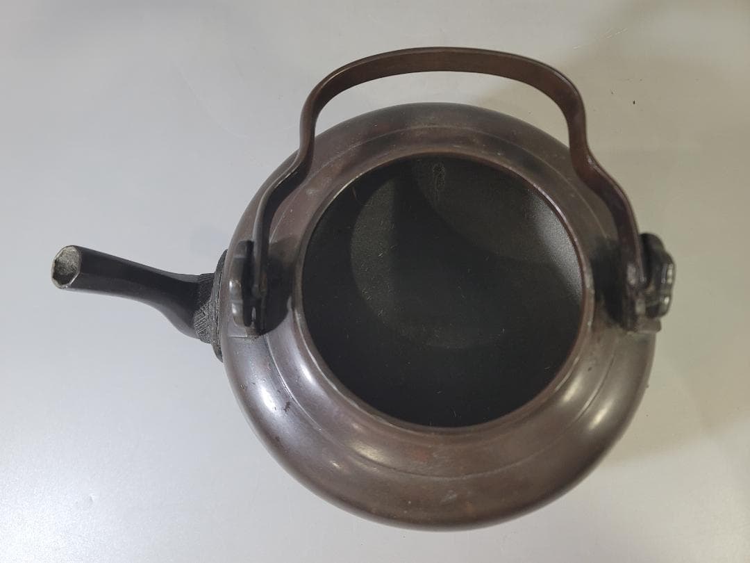 DT712 古銅 水注 瓶 時代物