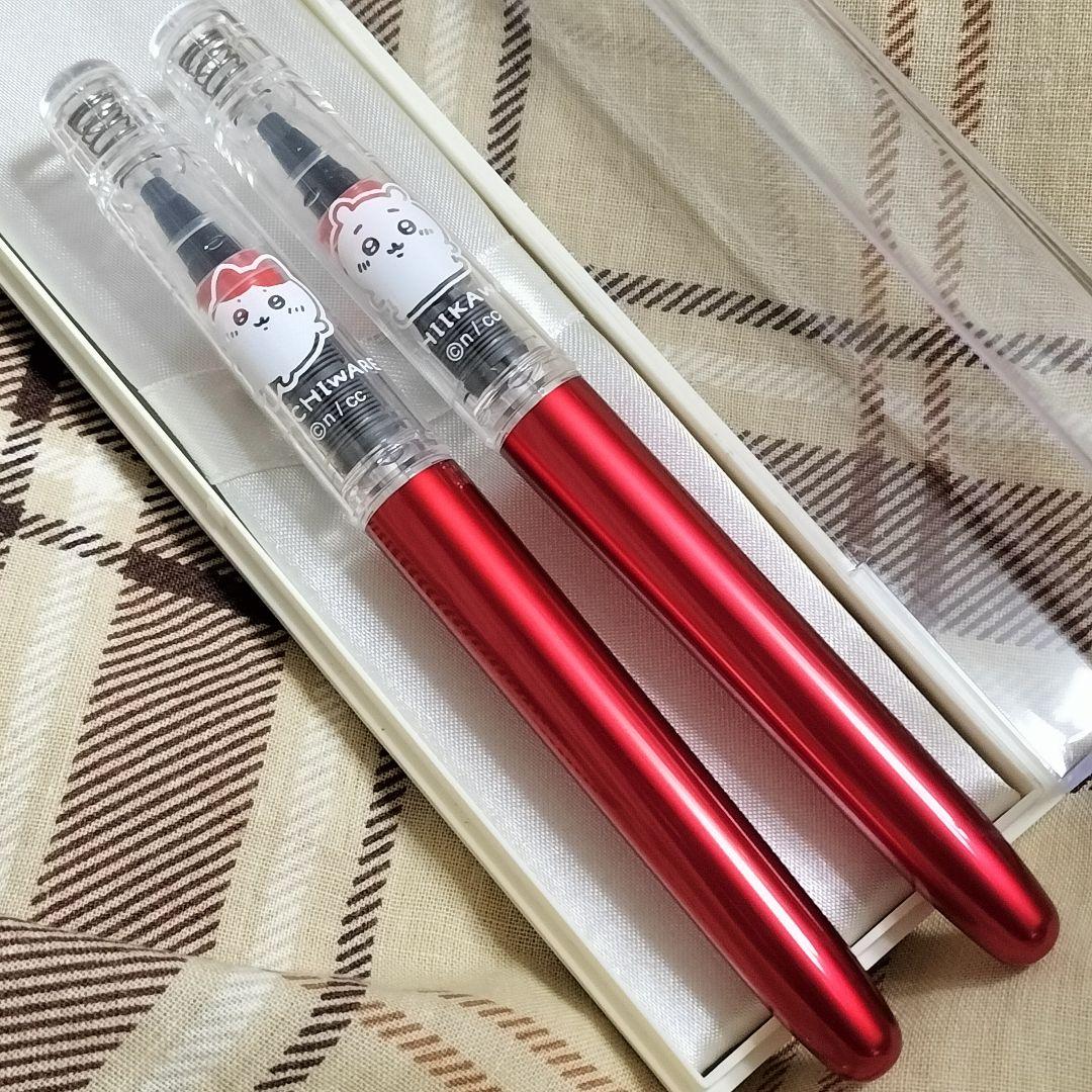 【ちいかわハチワレ２本セット】採点ペン【新品未使用】限定品プラチナ製ソフトペン