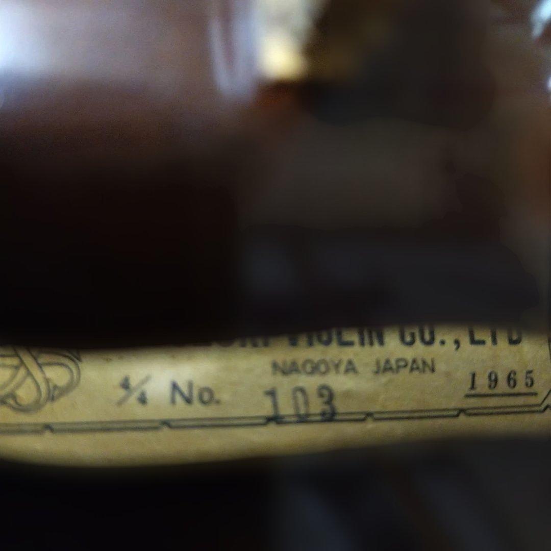 ♥特価♥スズキバイオリン4/4♥品番103♥弓、ケ―ス、松脂付き