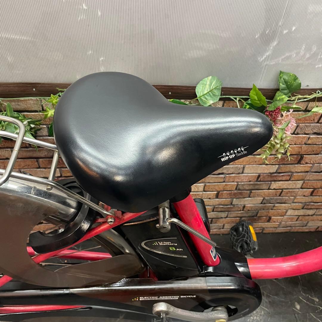 【87】電動自転車 Panasonic vivi DX ピンクレッド
