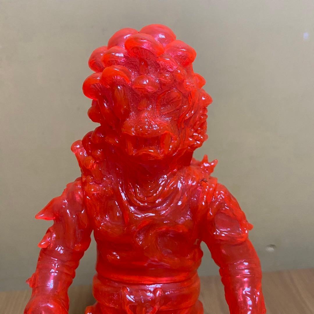 ヤモマーク　キノコ汁男 クリアオレンジ成型 未塗装 ソフビ 5415