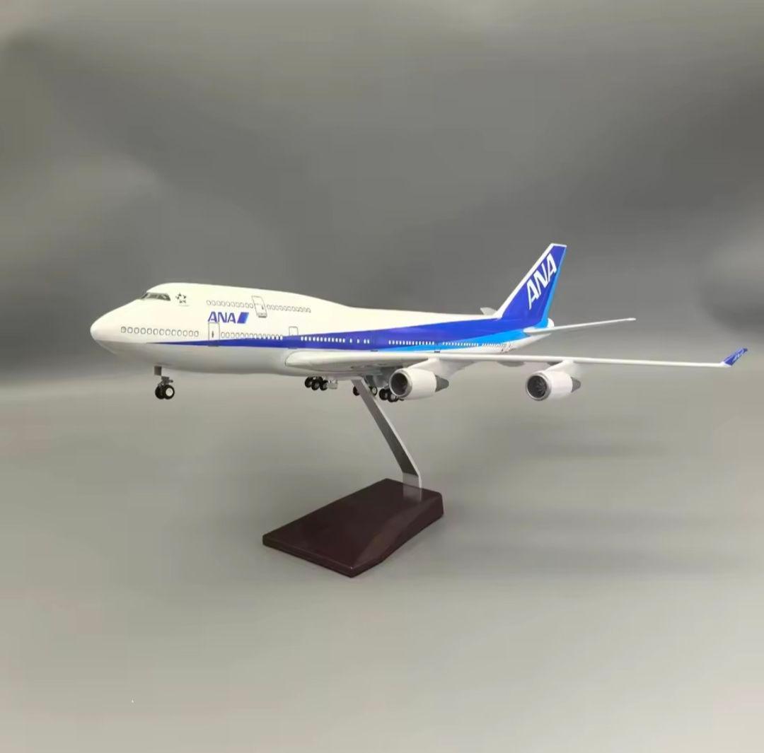 ANA ボーイング747 1/150 46cm LEDモデル 照明光る！大型模型