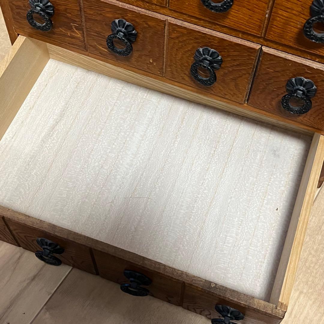 薬棚　薬箪笥　木製　引き出し　アンティーク　レトロ