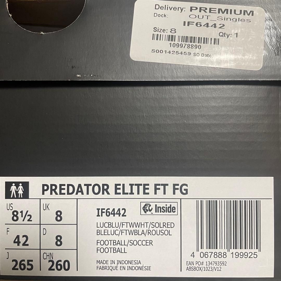 シューズ adidas Predator Elite FT FG 26.5cm