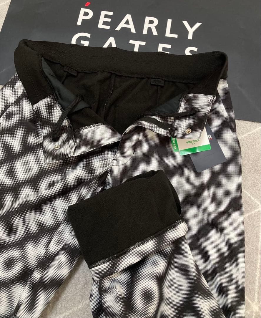 新品 パーリーゲイツ ジャックバニー エアシャット裏フリース防風パンツ(6)LL