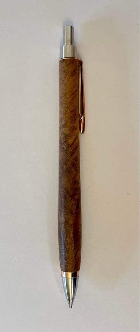 Woodpencraft ウッドペンクラフト チーク瘤 シャーペン 木箱付き