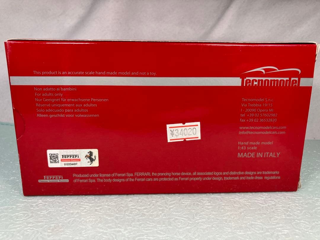 TECNO MODEL Ferrari 250テスタロッサ1958年　No.9