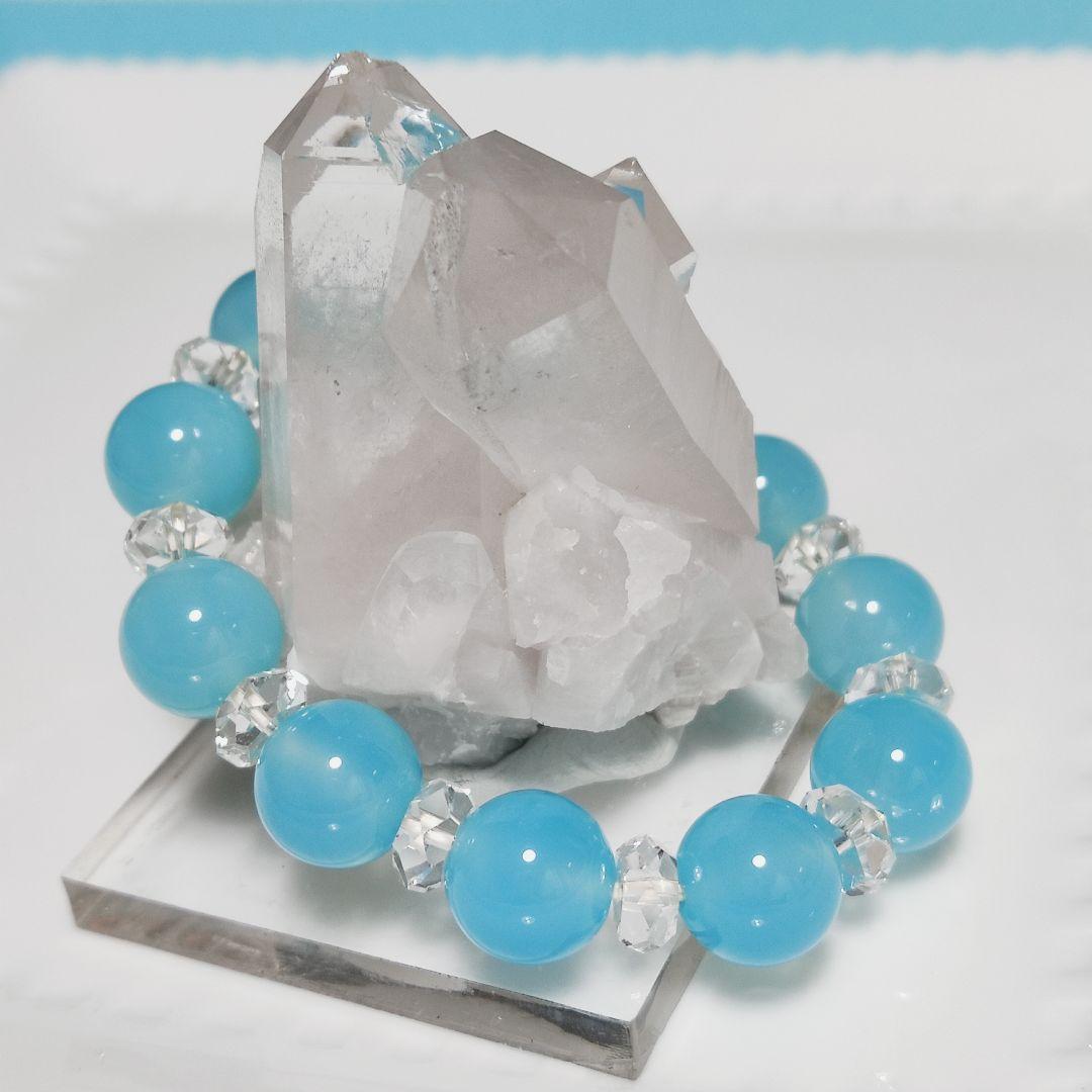 パワーストーン　天然石　水晶　クラスター　レインボー入り　101g　No.290