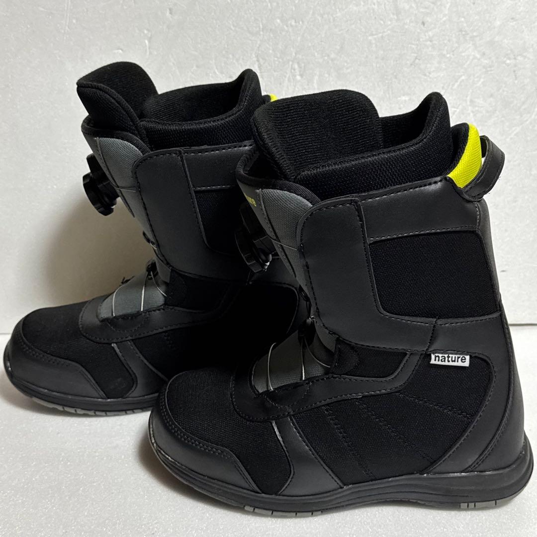 24.5cmnature スノーボードブーツ ブラック/グレー 初心者