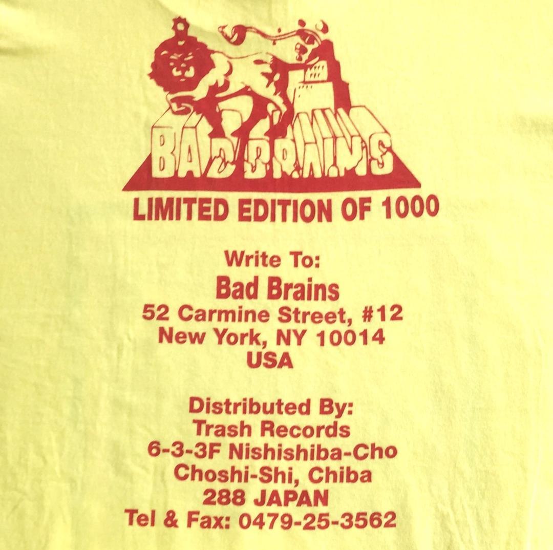 ビンテージ Bad Brains Tシャツ 95年製 1000枚限定
