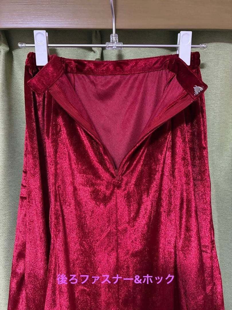 フラメンコ衣装　ファルダ　スカート 赤