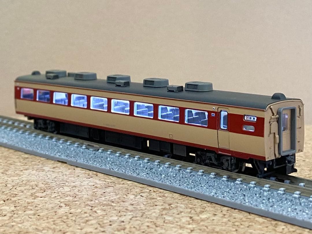 NゲージTOMIX 国鉄 485-1000系特急電車基本セット ウェザリング加工