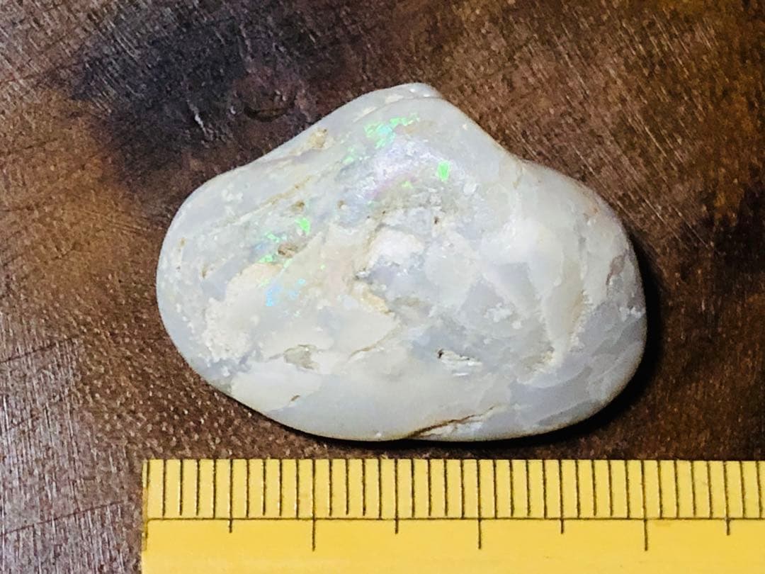 シェルオパール　貝化石　遊色　オーストラリア